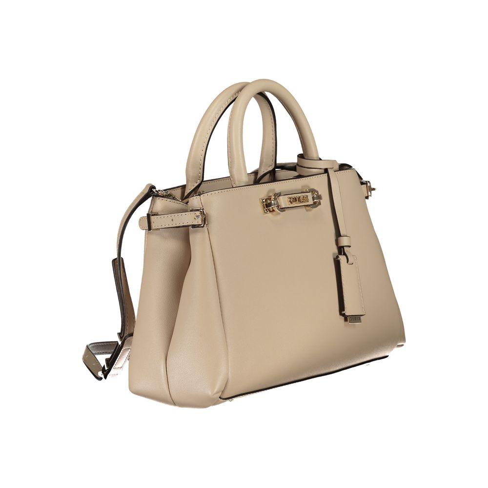 Guess Jeans Beige Polyurethane Women Handbag 1728,67403481248,Bags,Beige,Guess Jeans,Handbags - Bags,New with tags,Women