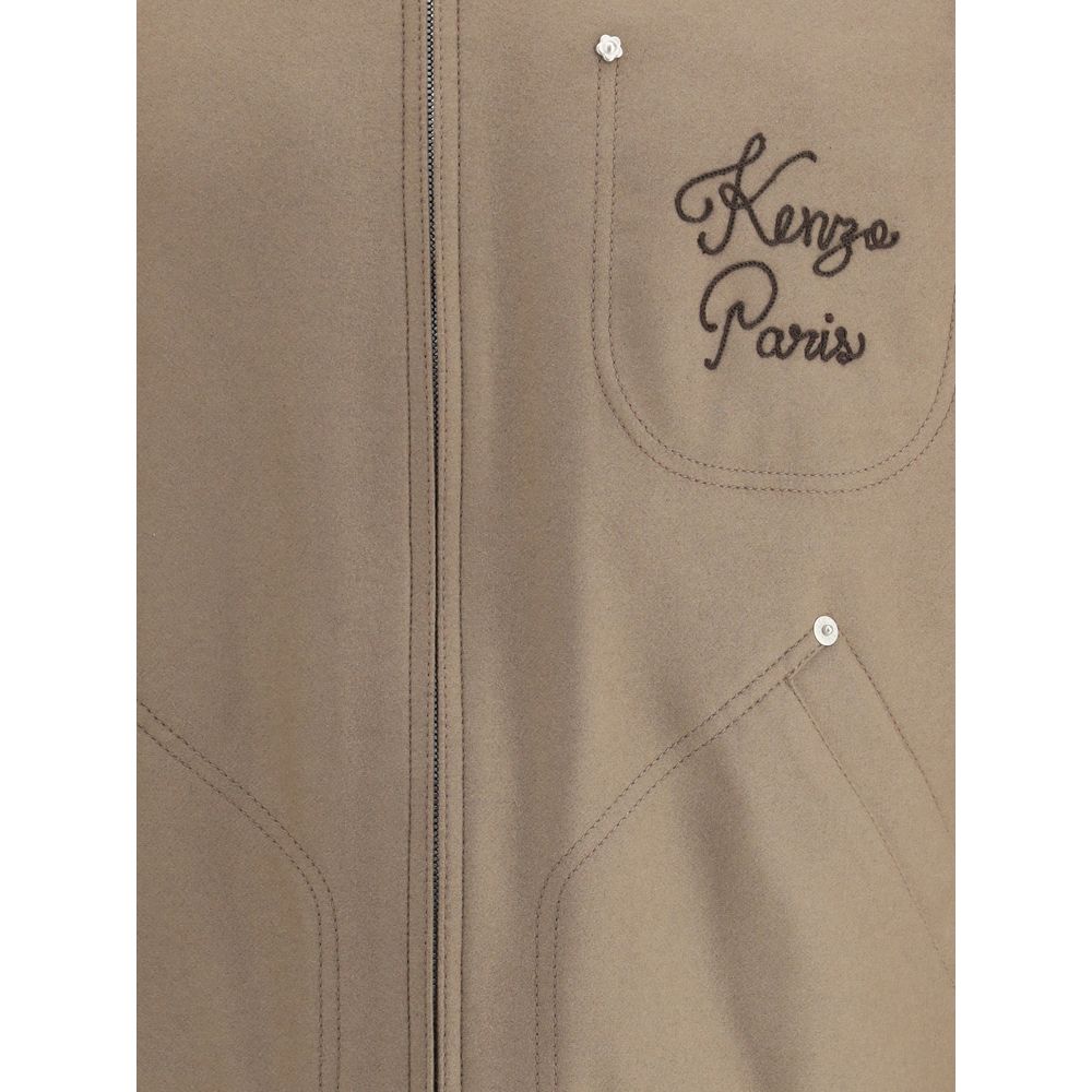 Kenzo Brown Leather Jacket