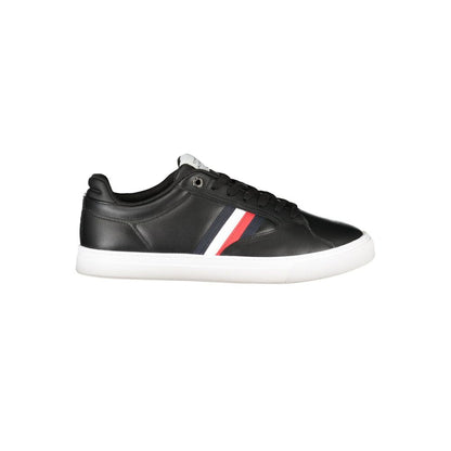 Tommy Hilfiger Black Polyester Men Sneaker