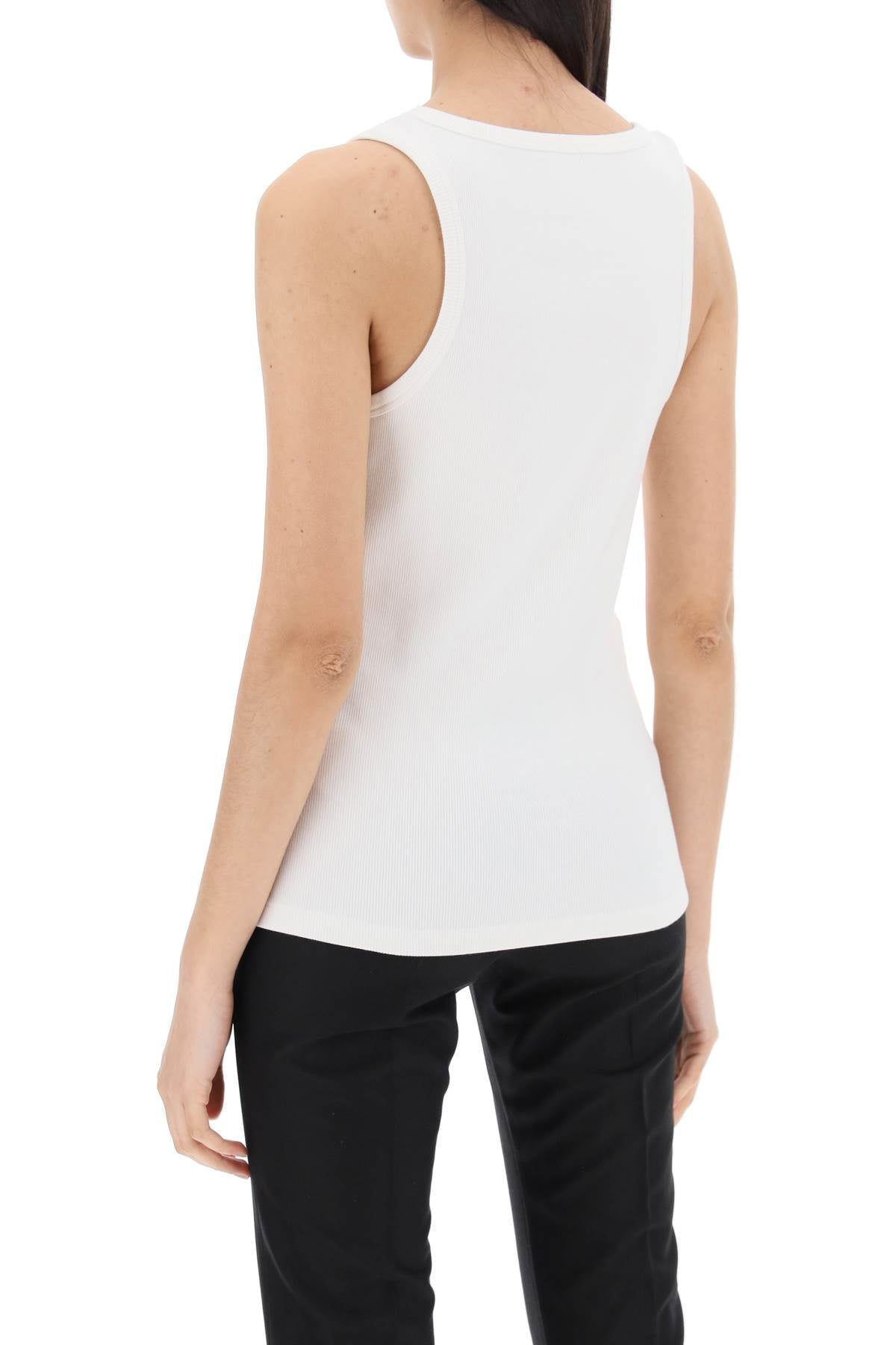 Moncler sleeveless ribbed jersey top Topwear Moncler