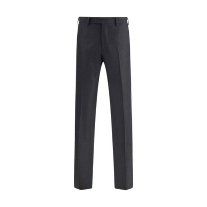 Germano Gray Fleece Wool Dress Pants Germano