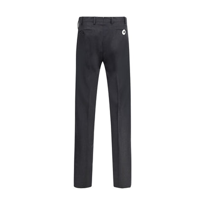 Germano Gray Fleece Wool Dress Pants Germano