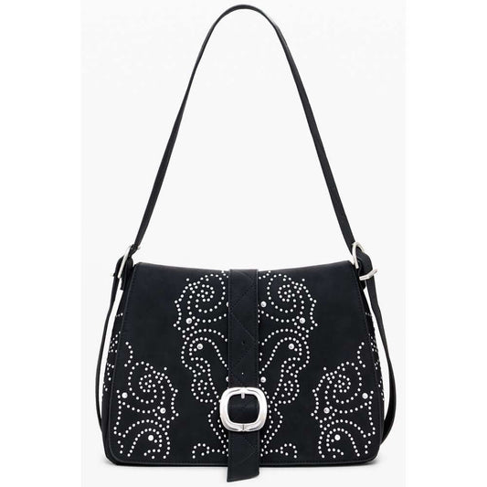 Desigual "Black Polyurethane Women's Handbag" 1728,67403481248,Bags,Black,Desigual,Handbags - Bags,New with tags,Women