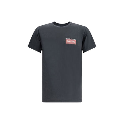 Margiela Black Cotton T-Shirt Margiela