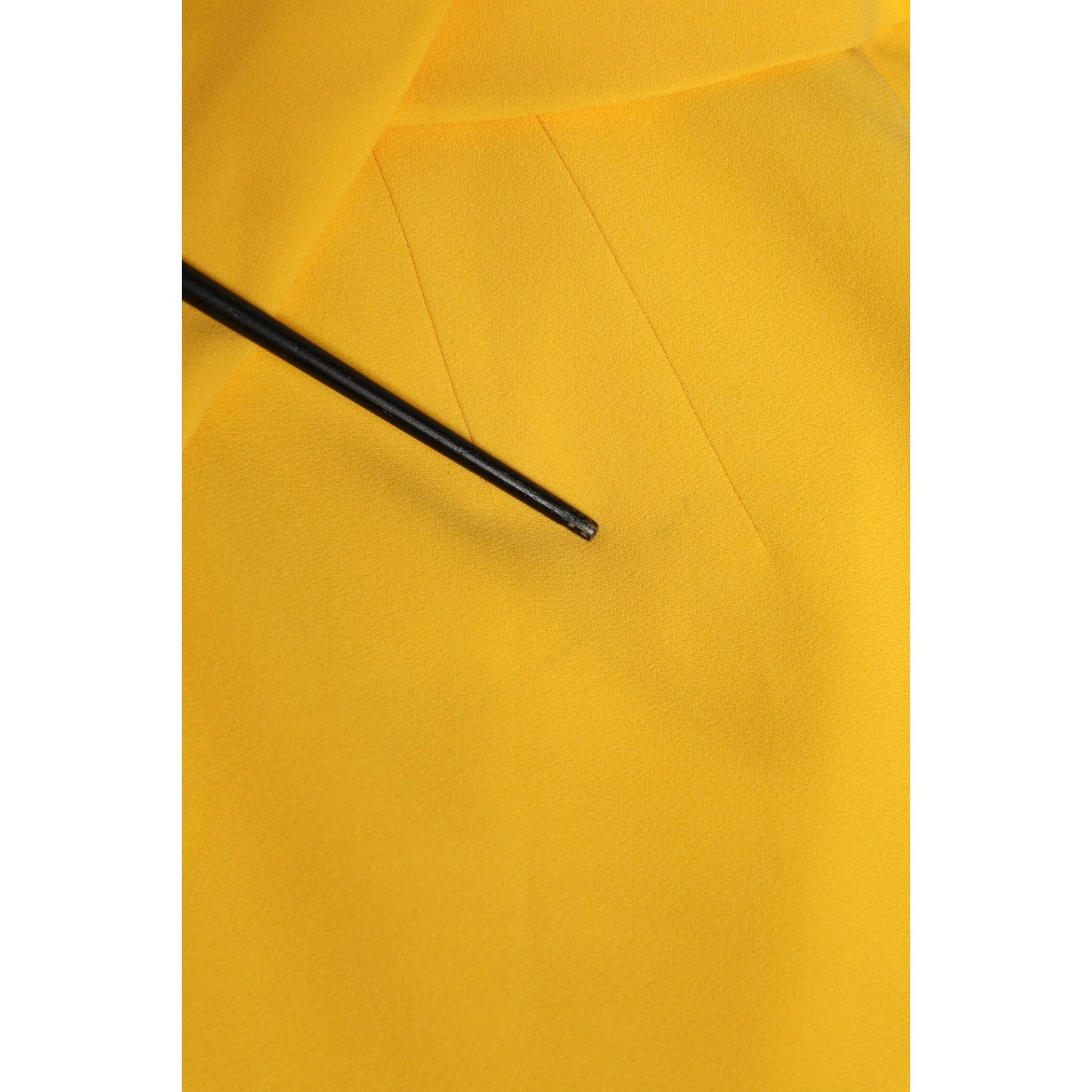Dolce & Gabbana Yellow One Shoulder Side Slit Sheath Dress