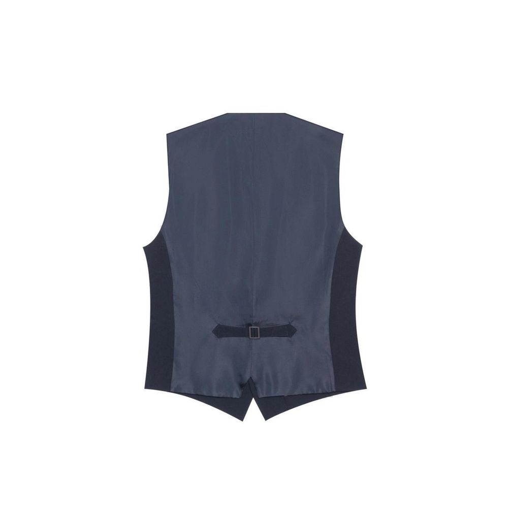 Antony Morato Blue Polyester Waistcoat