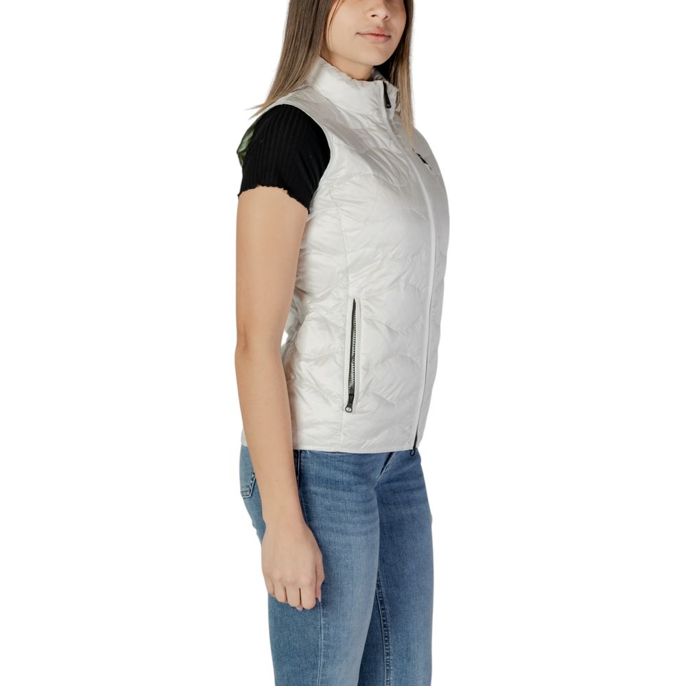 Blauer White Polyamide Sleeveless Jacket