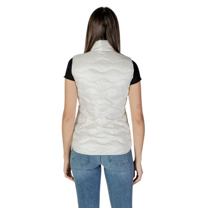 Blauer White Polyamide Sleeveless Jacket