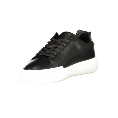 Calvin Klein Black Leather Men Sneaker