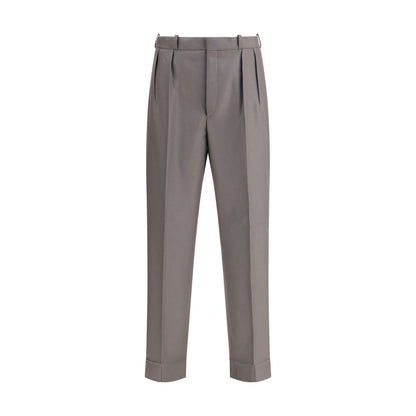 Margiela Bicolor Fleece Wool Dress Pants