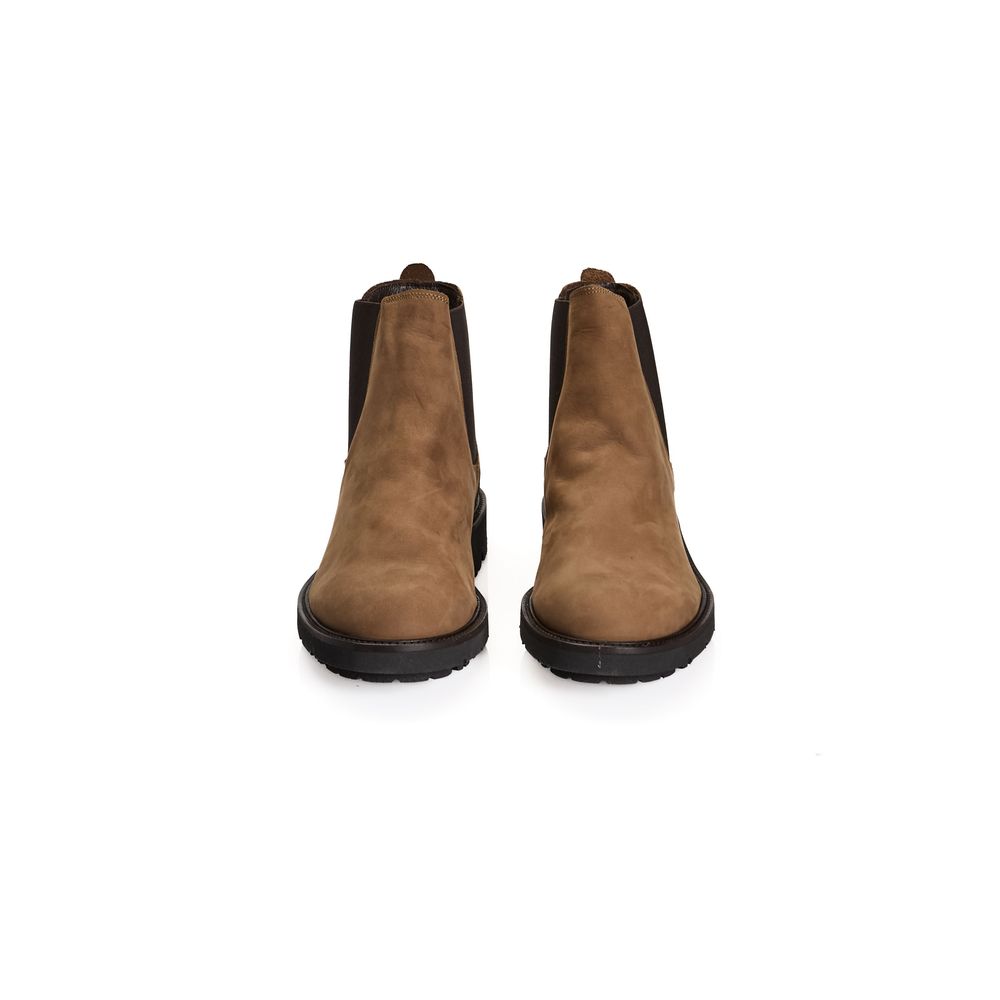 Roberto Pepe Luxury Brown Calfskin Men Boot