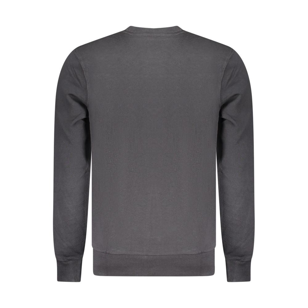 North Sails Black Cotton Men Sweatshirt