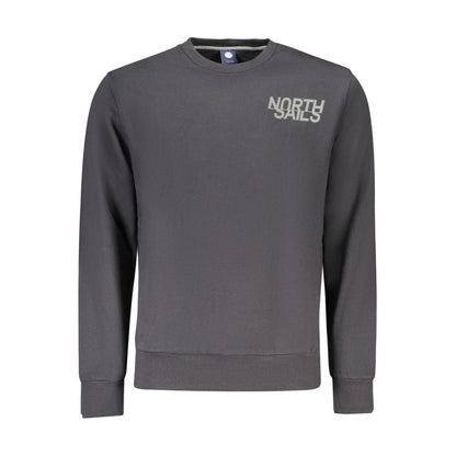 North Sails Black Cotton Men's Sweatshirt