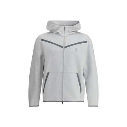 Brunello Cucinelli Gray Cotton Sweatshirt
