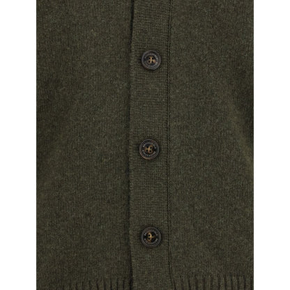 Brooksfield Bicolor Fleece Wool Cardigan
