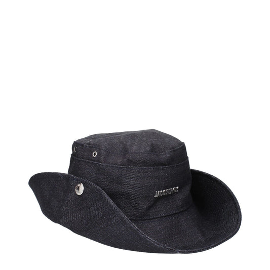 Jacquemus Blue Cotton Sunhat