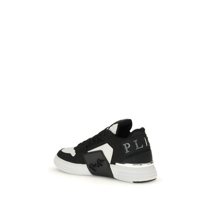 Philipp Plein Black Calf Leather Bos Taurus Low Top Sneakers