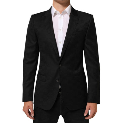 Dolce & Gabbana Black MARTINI 2 Buttons Suit Jacket Blazer
