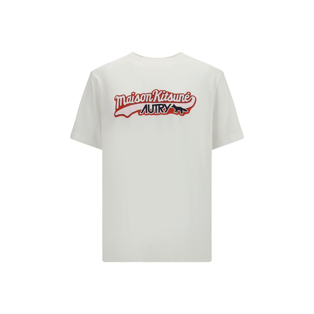 Autry White Cotton T-Shirt