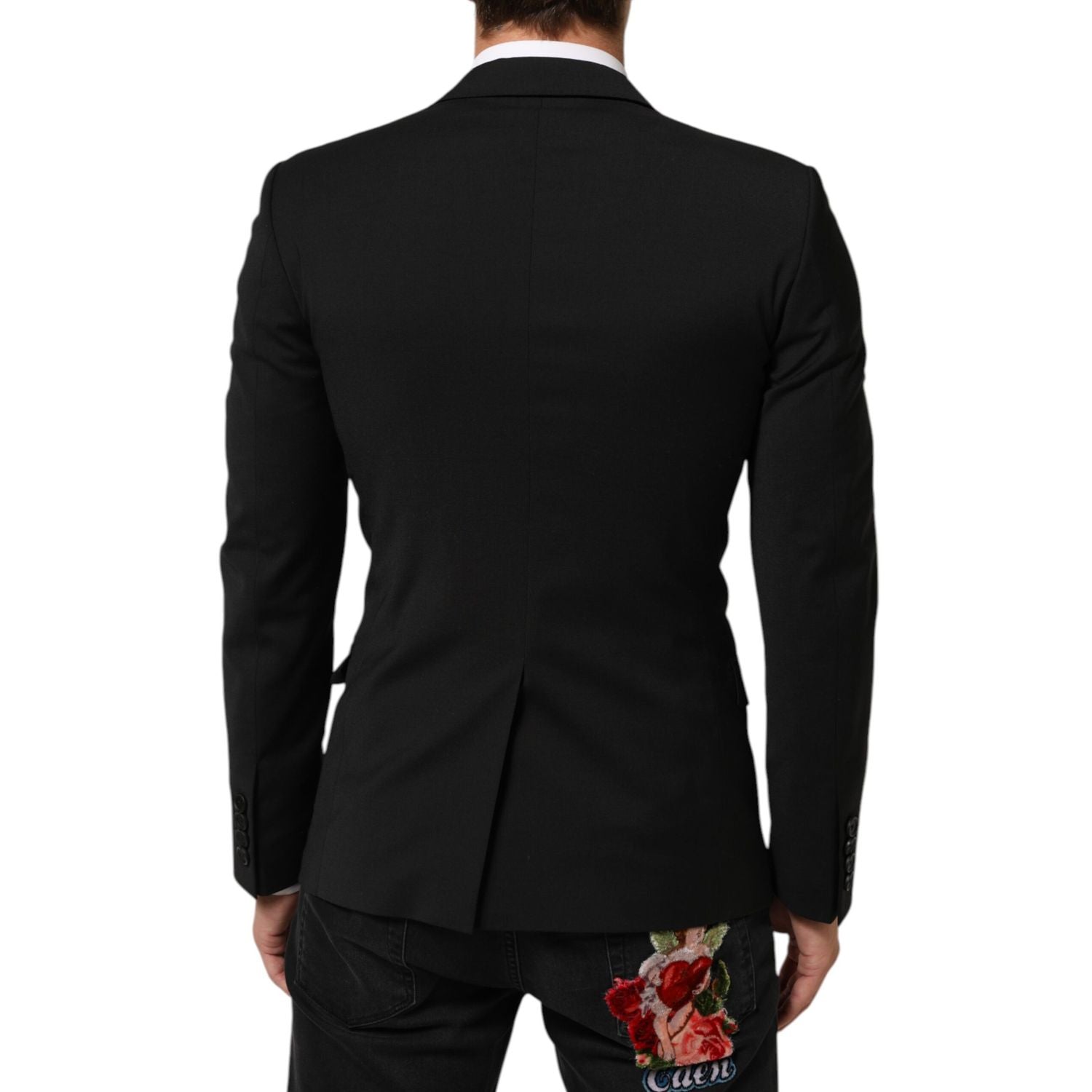 Dolce & Gabbana Black STAFF 2 Buttons Suit Jacket Blazer