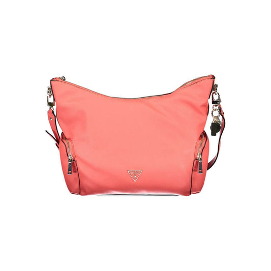 Guess Jeans Rosa Polyurethane Women Handbag 1728,67403481248,Bags,Guess Jeans,New with tags,Pink,Shoulder Bags - Bags,Women
