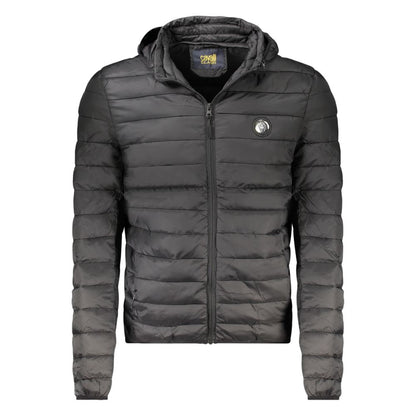 Cavalli Class Black Polyester Jackets & Coat 1728,67465543840,Black,Cavalli Class,Clothing,Jackets & Coats - Clothing,Men,New with tags,Shell Jackets - Jackets & Coats - Clothing,XXL