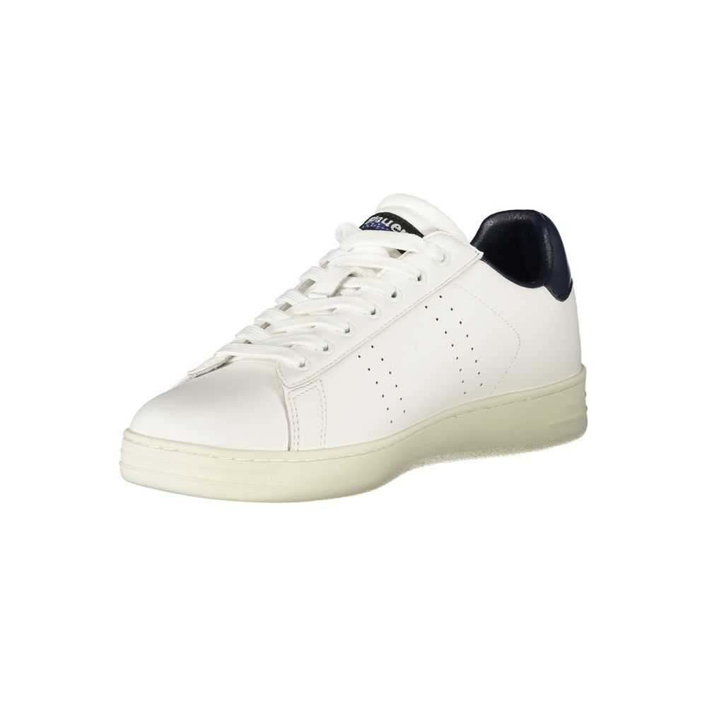 Blauer White Polyurethane Men's Sneaker