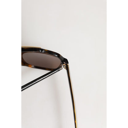 Dolce & Gabbana Dark Brown Tortoise Shell Pilot Frame Sunglasses