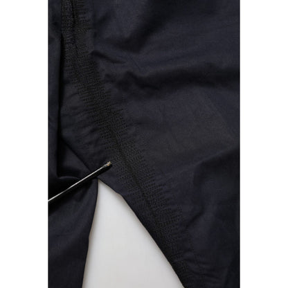 Dolce & Gabbana Black Mid Waist Drawstring Men Jogger Pants