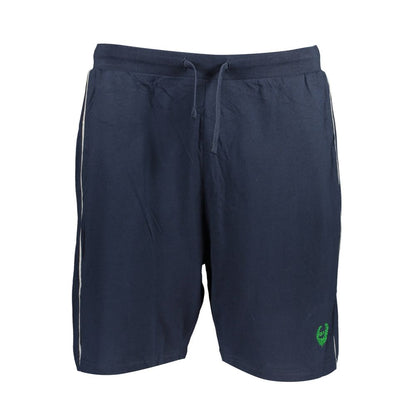 Gianmarco Venturi Blue Cotton Men's Track Pant