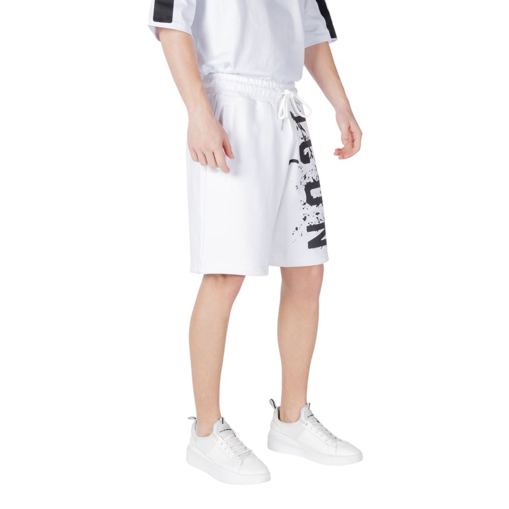 Icon White Cotton Bermuda Shorts