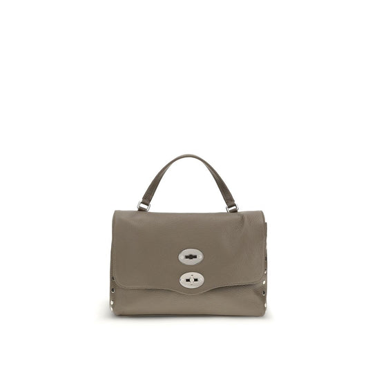 Zanellato Gray Calf Leather Bos Taurus Shoulder Bag