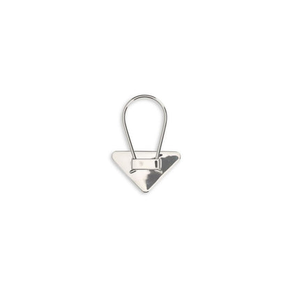 Prada Black Stainless Steel Keychain
