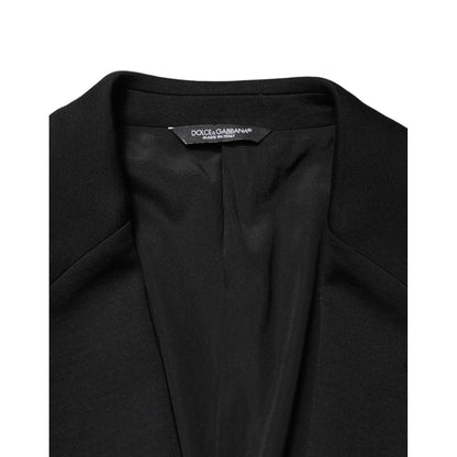 Dolce & Gabbana Black Wool Single Breasted 2 Button Blazer
