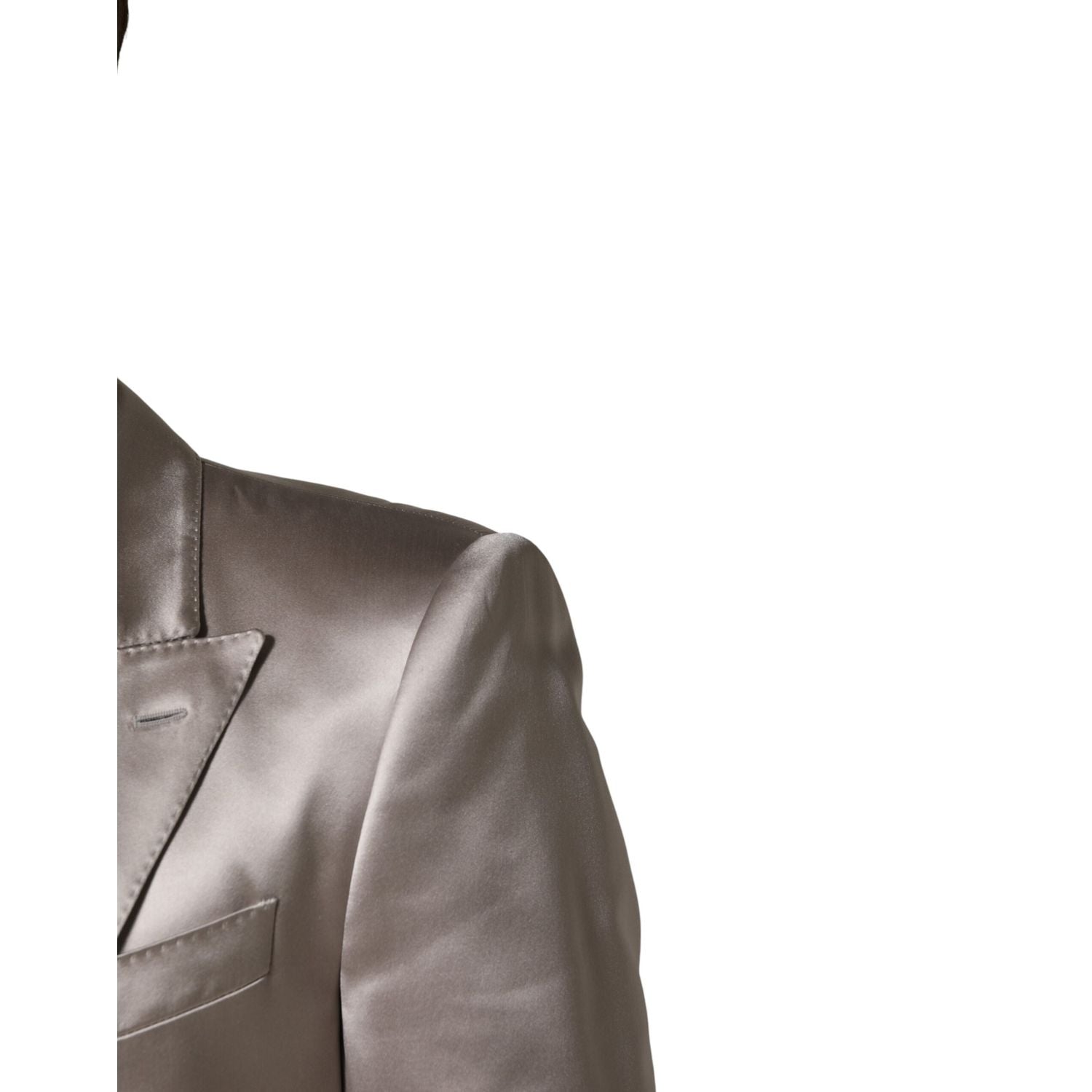 Dolce & Gabbana Silver SICILIA Single Breasted Jacket Blazer