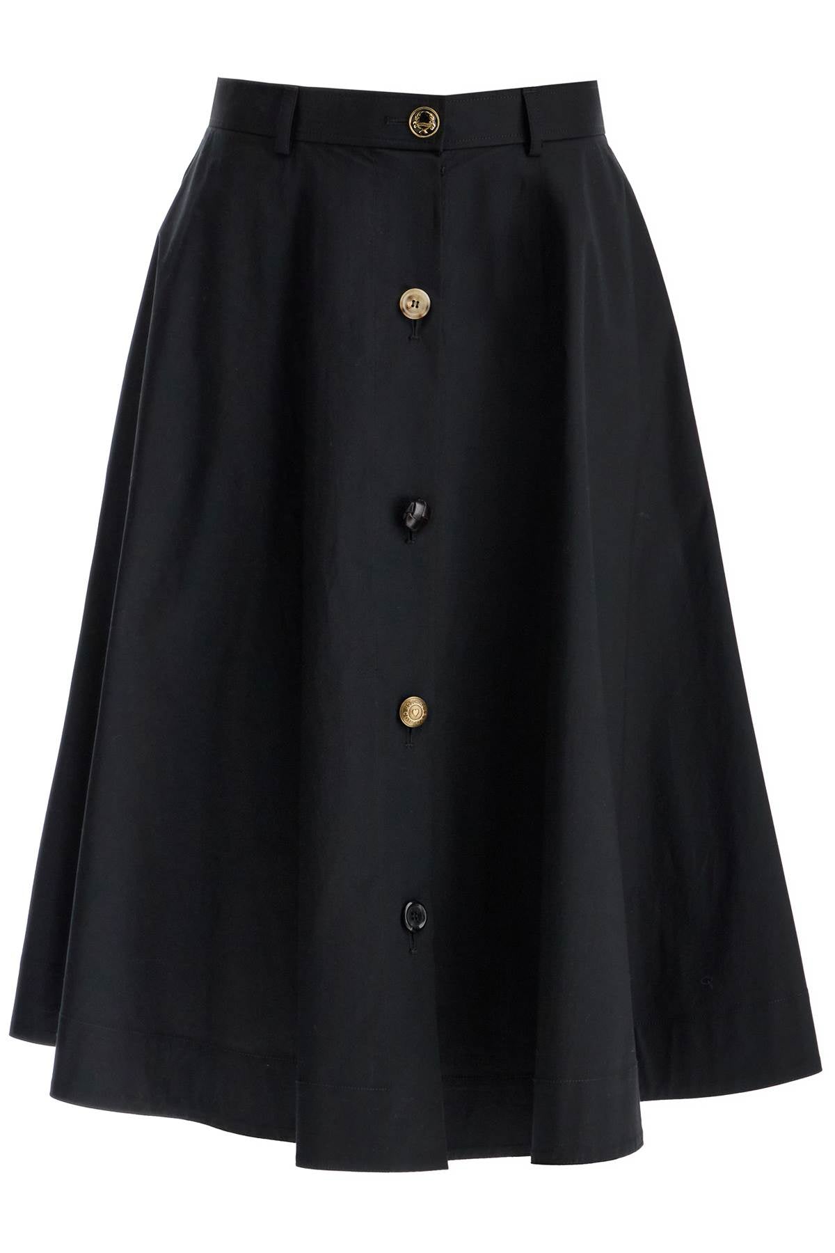 Moschino 'poplin skirt with buttons' Skirts Moschino