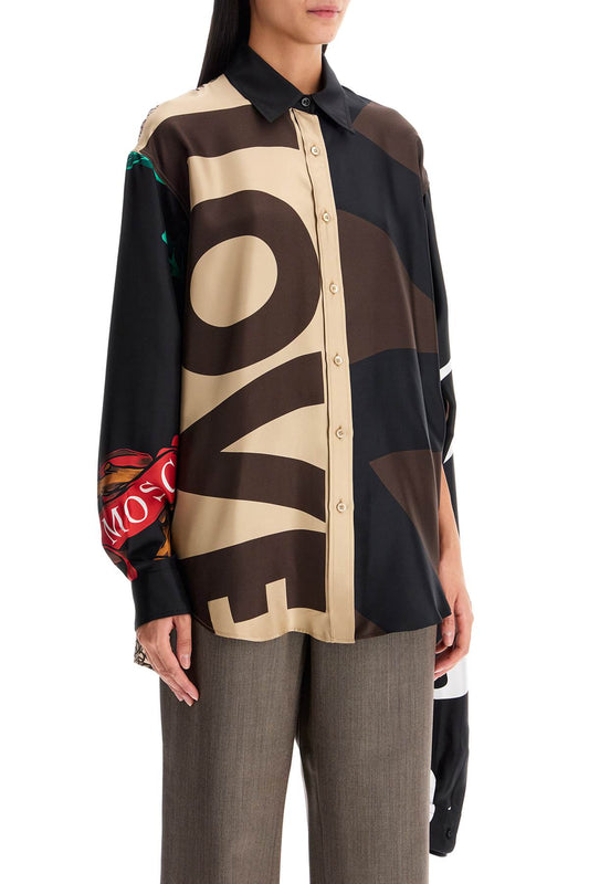 Moschino silk patchwork shirt Topwear Moschino