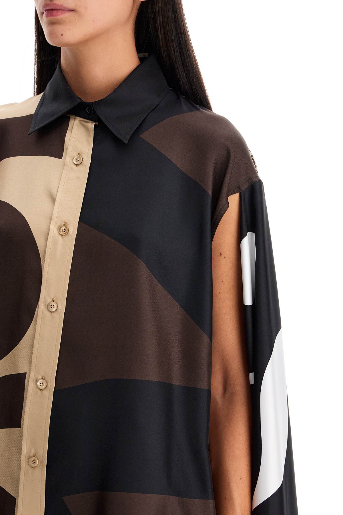 Moschino silk patchwork shirt Topwear Moschino