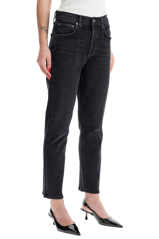 Agolde cropped riley stretch cotton denim jeans Jeans Agolde