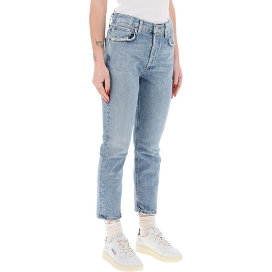 Agolde high-waisted straight cropped jeans in the Jeans Agolde