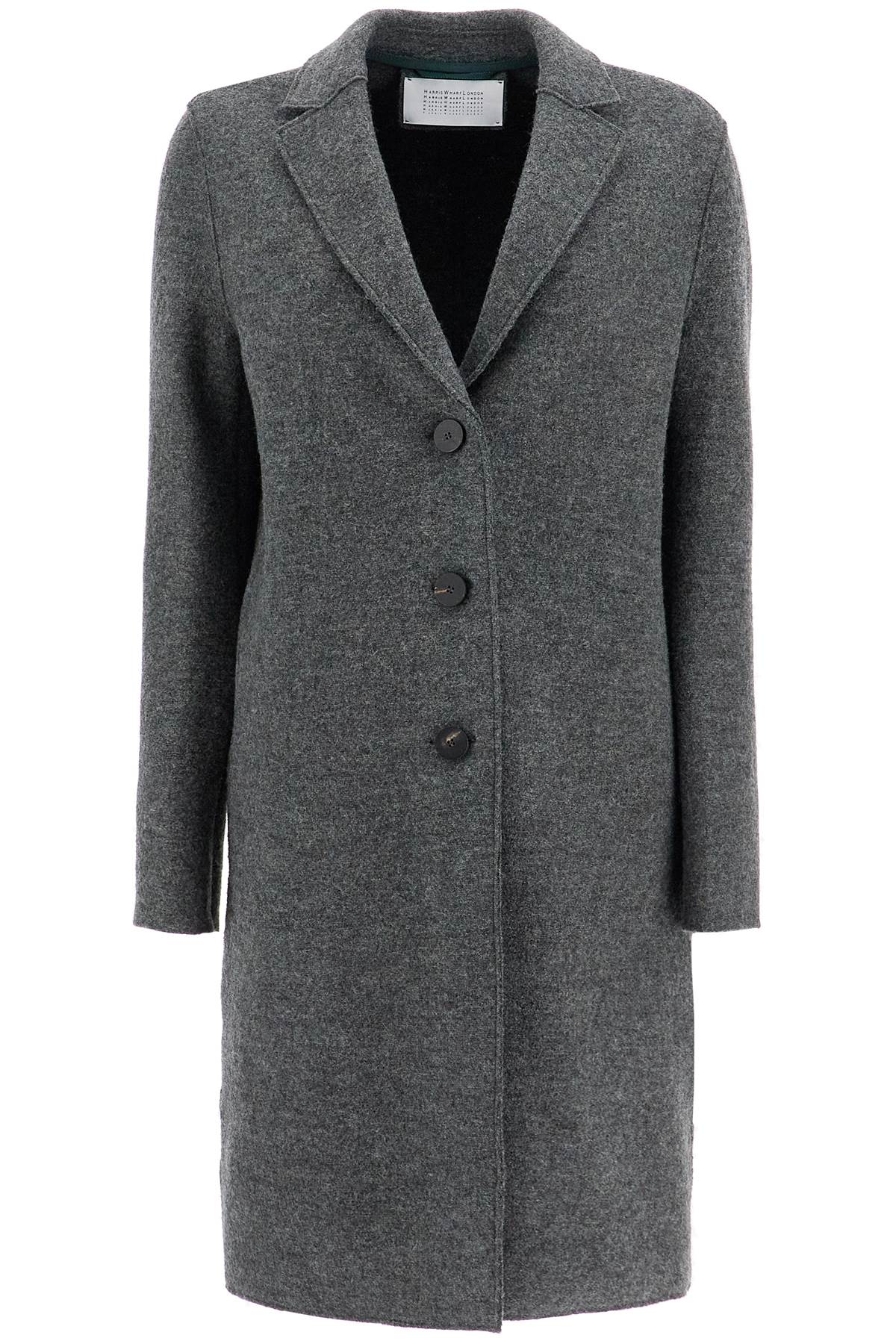 Harris Wharf London single-breasted wool coat in boiled Jackets Harris Wharf London