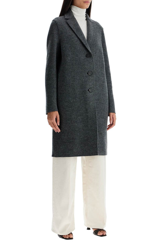 Harris Wharf London single-breasted wool coat in boiled Jackets Harris Wharf London