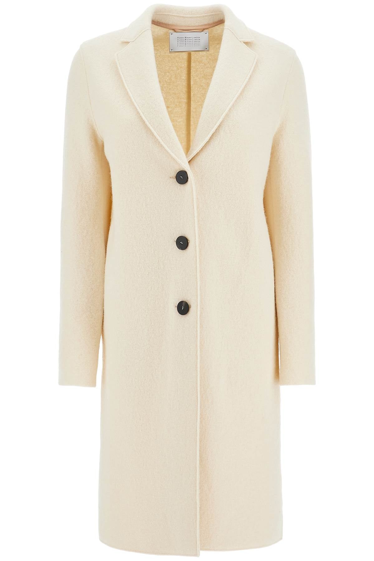 Harris Wharf London single-breasted wool coat in boiled Jackets Harris Wharf London