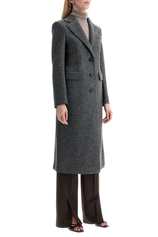 Harris Wharf London single-breasted coat in pressed wool Jackets Harris Wharf London