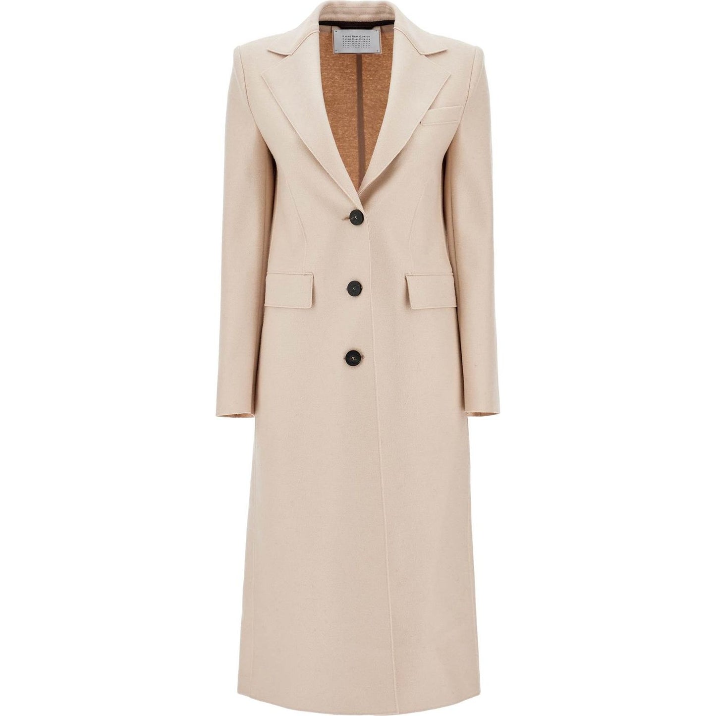 Harris Wharf London single-breasted coat in pressed wool Jackets Harris Wharf London