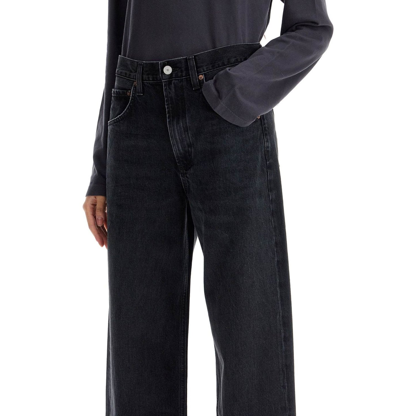 Agolde curved leg jeans for a Jeans Agolde