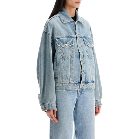 Agolde denim dalton balloon jacket with