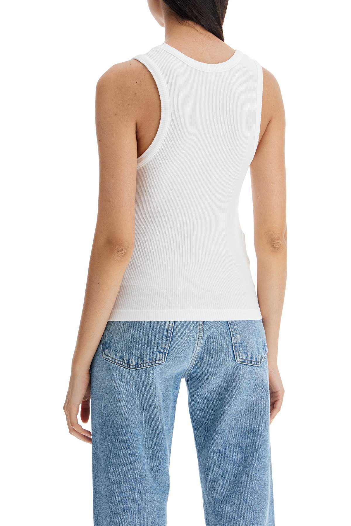 Agolde poppy ribbed tank top Topwear Agolde