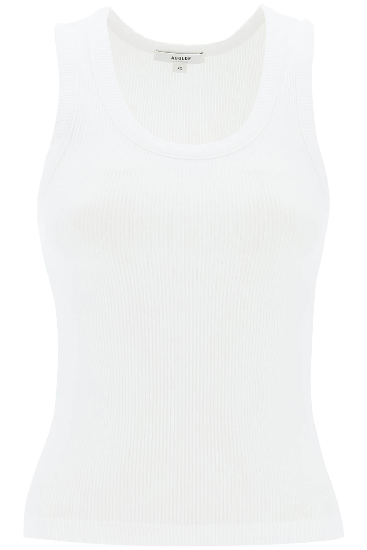 Agolde poppy ribbed tank top Topwear Agolde