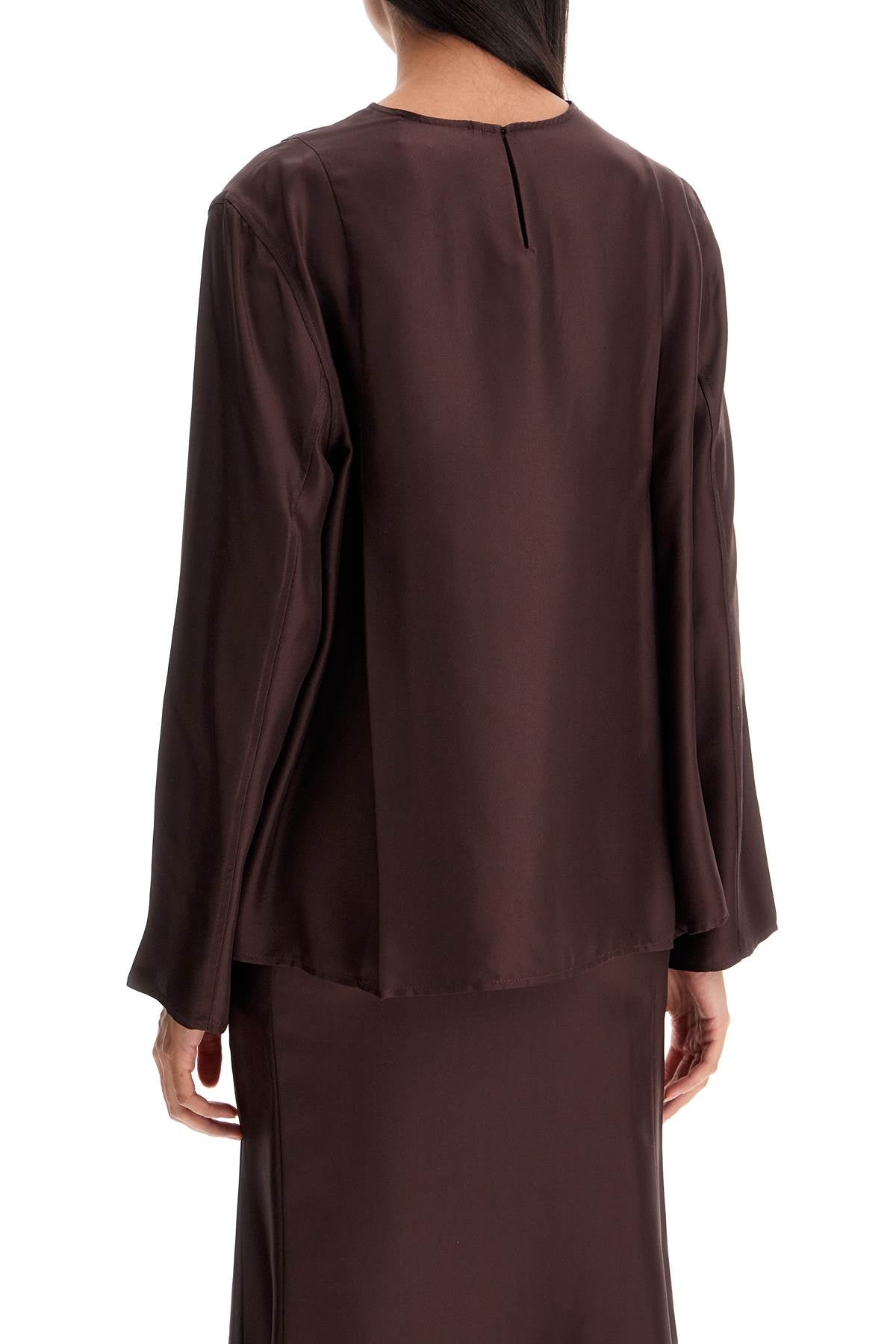 Loulou Studio silk adalyn blouse Topwear Loulou Studio